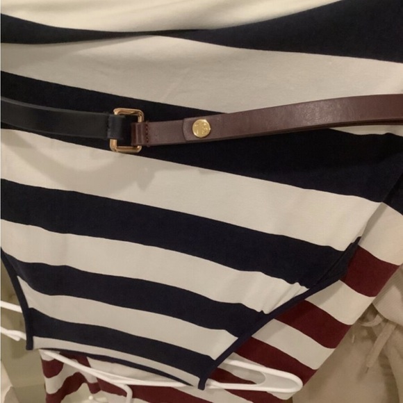 Ted Baker London Striped Sleeveless Midi Dress Women’s Size 2 Rowing Yuni luxury - Picture 2 of 3